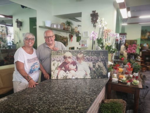 Carla e Mauro Garelli, storici titolari de "Al Cantun d’le Fiur"