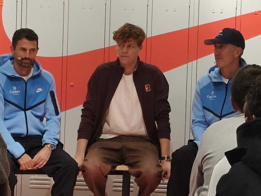 Sinner ospite al Nike Store: si scalda l'atmosfera verso le Atp Finals