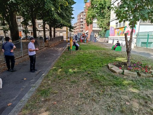 La zona al termine degli interventi di cittadinanza attiva