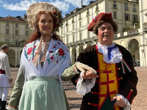 Un momento della sfilata