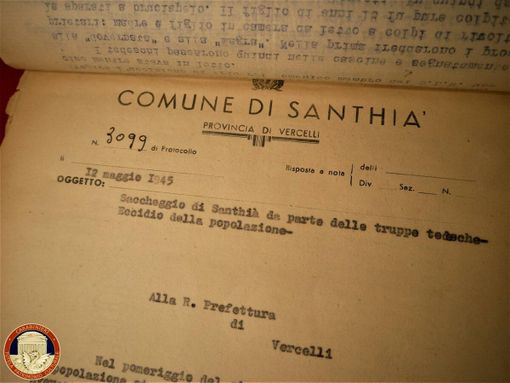 Tornano a Torino le carte sulla strage nazista di Santhià del 1945
