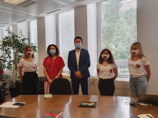 l'incontro tra le volontarie di Break The Silence con l'Assessore Chiara Caucino tenutosi nel 2020