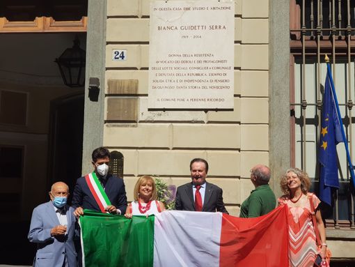 Bianca Guidetti Serra ricordata oggi nella "sua" via San Dalmazzo Bianca Guidetti Serra ricordata oggi nella "sua" via San Dalmazzo