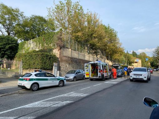 Il luogo dell'incidente, in viale Thovez Il luogo dell'incidente, in viale Thovez