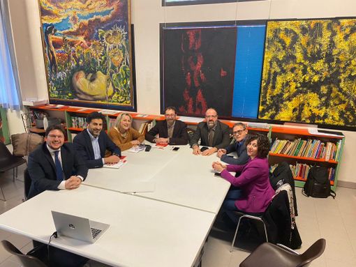 Uno dei precedenti incontri M5S-Pd Uno dei precedenti incontri M5S-Pd