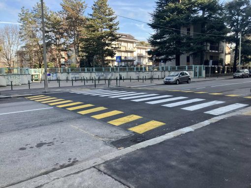 I lavori di messa in sicurezza in via Servais