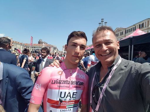 Paolo Bongioanni (FdI) con la maglia rosa a Torino Paolo Bongioanni (FdI) con la maglia rosa a Torino