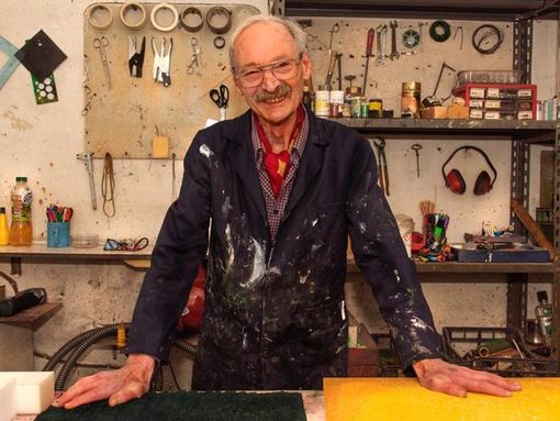 Piero Gilardi (Foto Cub Torino) Piero Gilardi (Foto Cub Torino)