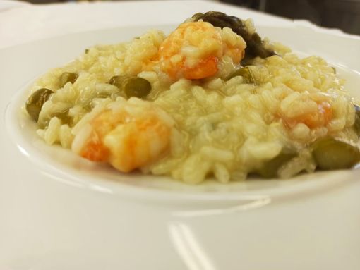 LA RICETTA - Risotto punte di asparagi e gamberetti