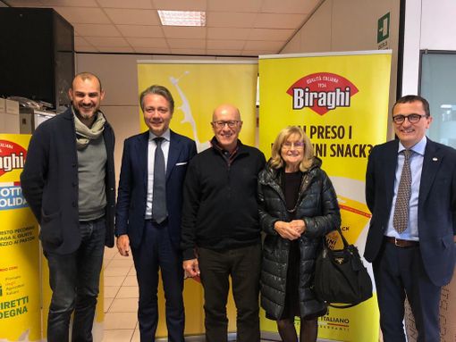 L'assessore al Commercio della città di Torino Alberto sacco in visita alla Biraghi spa di Cavallermaggiore L'assessore al Commercio della città di Torino Alberto sacco in visita alla Biraghi spa di Cavallermaggiore