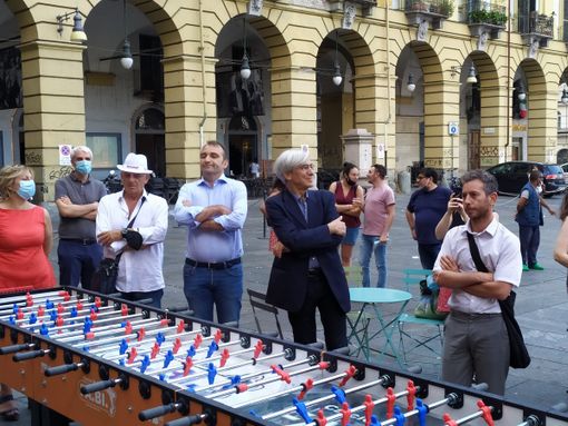 Stefano Lo Russo e Angelo D'Orsi agli Europei di calciobalilla