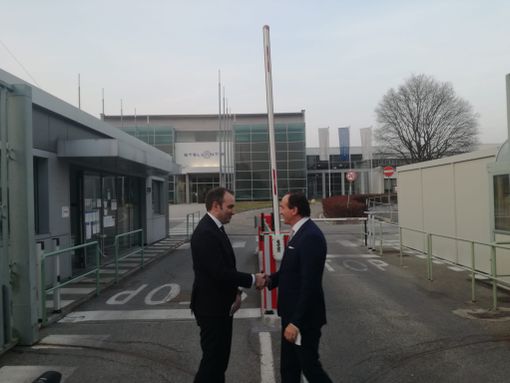 Stefano Lo Russo e Alberto Cirio davanti a Stellantis Stefano Lo Russo e Alberto Cirio davanti a Stellantis