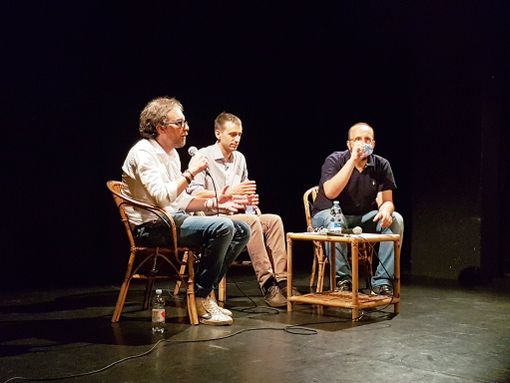 Daniele Valle e Mimmo Carretta con Marco Berutto, ex allenatore della nazionale maschile di pallavolo Daniele Valle e Mimmo Carretta con Marco Berutto, ex allenatore della nazionale maschile di pallavolo