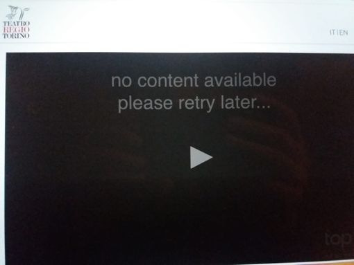 Piattaforma streaming del Teatro Regio