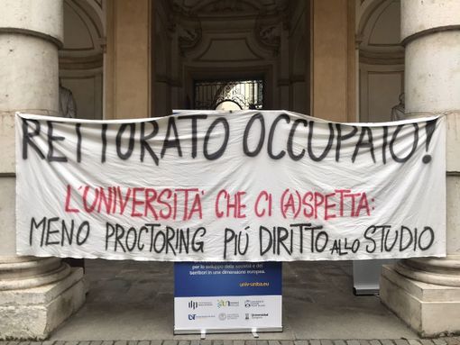 il rettorato occupato