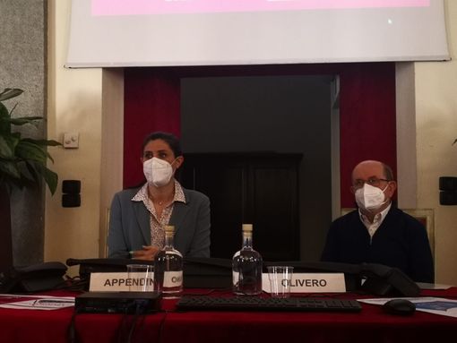 Appendino e Olivero seduti al tavolo