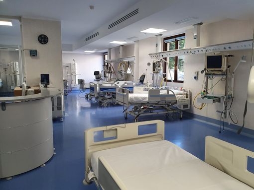 L'area Covid dell'ospedale Mauriziano di Torino L'area Covid dell'ospedale Mauriziano di Torino