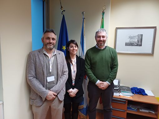 Gli assessori di Rivarolo e il vicesindaco metropolitano Suppo
