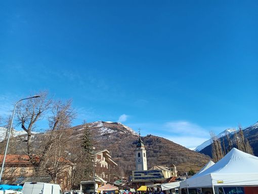 panorama invernale di Bardonecchia