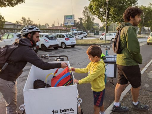 persona in bicicletta