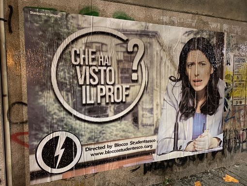 "Che hai visto il Prof?": Il Blocco Studentesco denuncia la mancanza di docenti "Che hai visto il Prof?": Il Blocco Studentesco denuncia la mancanza di docenti