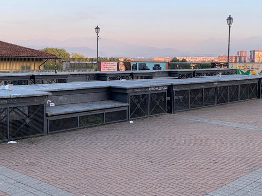la terrazza multipiano a Moncalieri