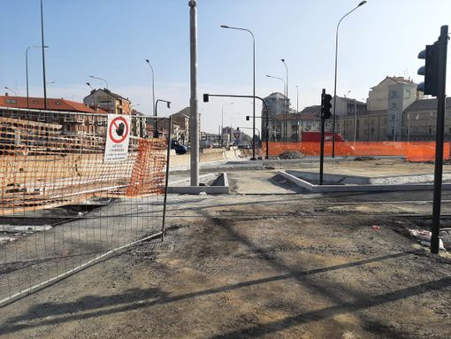 lavori corso grosseto - foto d'archivio