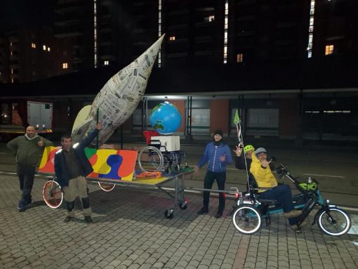 Carnevale, per la prima volta sfila il carro inclusivo "Carcarin - Per un mondo perfetto attaccati al razzo"