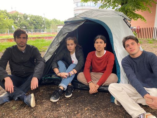 studenti in tenda studenti in tenda