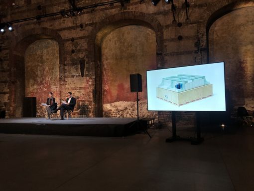 In foto uno degli otto progetti per il padiglione europeo alla Biennale di Venezia