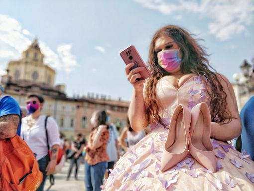 Manifestazione in piazza Castello