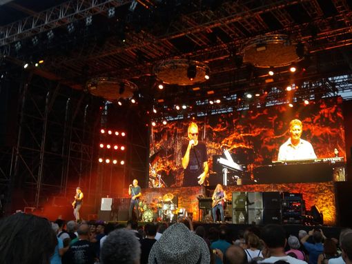 Una immagine del concerto dei Deep Purple, che ha concluso l'11 luglio Stupinigi Sonic Park