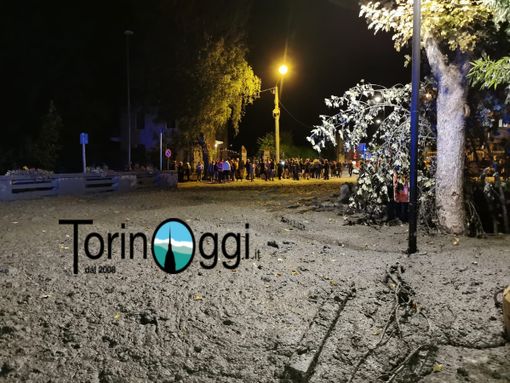 Fango nelle strade di Bardonecchia