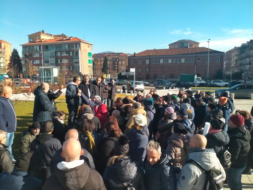 manifestazione dei lavoratori Lear