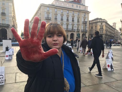 sit-in pro donne iraniane