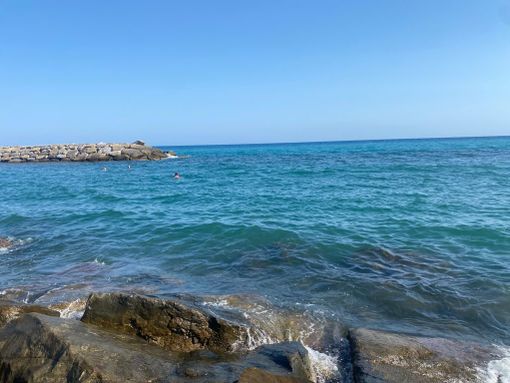 Foto del mare in Liguria - immagine d'archivio Foto del mare in Liguria - immagine d'archivio