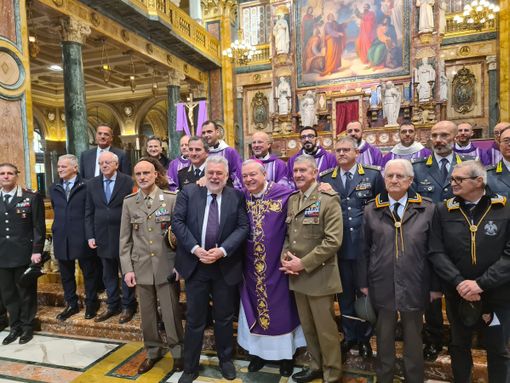 Basilica Maria Ausiliatrice, stamattina si è svolta la celebrazione del Precetto Pasquale Militare Interforze