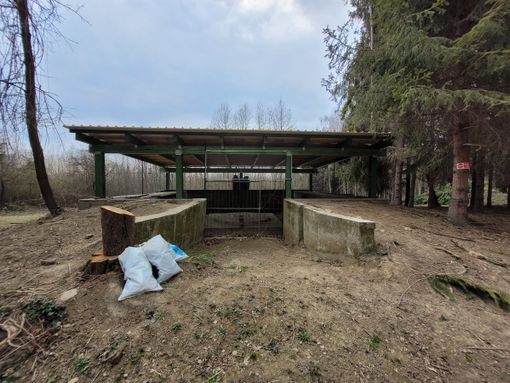 In foto, una delle batterie antiaerea a Pian del Lot