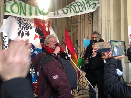 No Green Pass occupano il Rettorato No Green Pass occupano il Rettorato