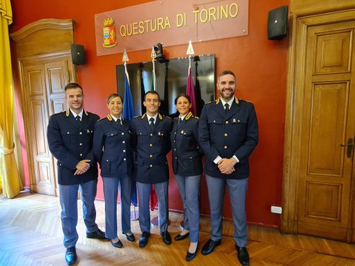 Cinque nuovi funzionari di Polizia assegnati alla Questura di Torino