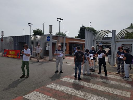protesta a Mirafiori protesta a Mirafiori