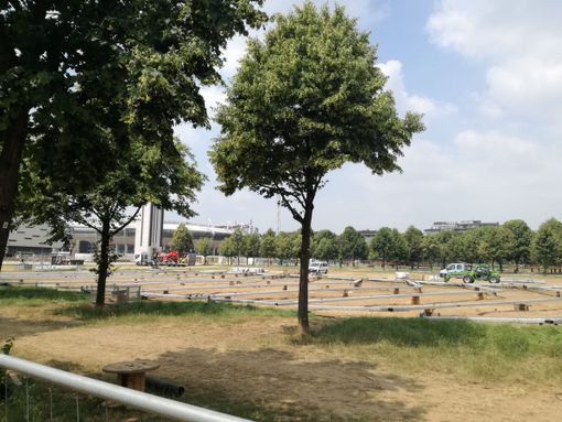 piazza d'armi transennata