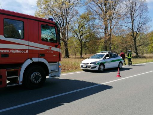 polizia locale e vigili del fuoco a nichelino