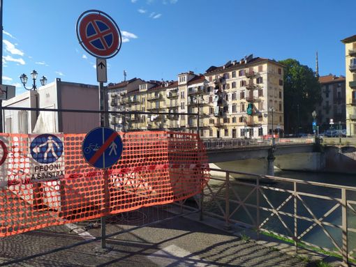 Torino, Ponte Rossini chiuso fino al 31 agosto per lavori [FOTO]