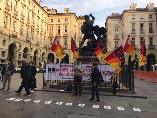 protesta educatrici 22 ottobre 2021