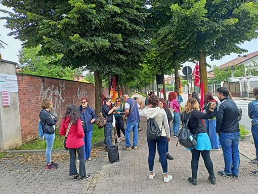 Protesta degli insegnanti in strada Protesta degli insegnanti in strada