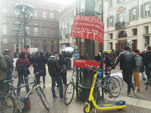 protesta dei lavoratori dello spettacolo