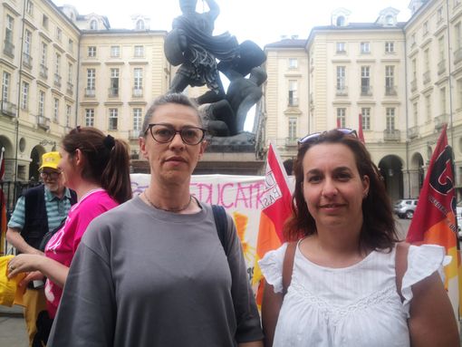 protesta maestre ed educatrici