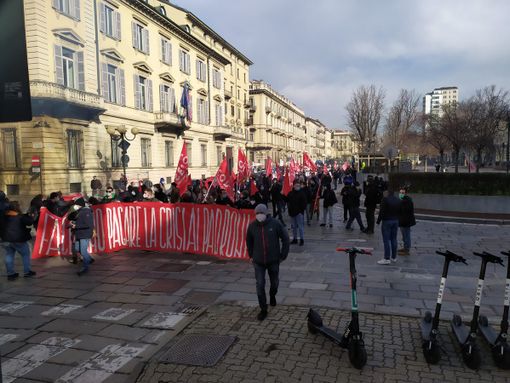 Gli studenti torinesi in corteo Gli studenti torinesi in corteo