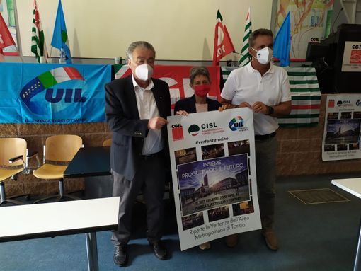 #RinascitaTorino, Cgil, Cisl e Uil uniti per il rilancio della città e dell'area metropolitana [VIDEO]